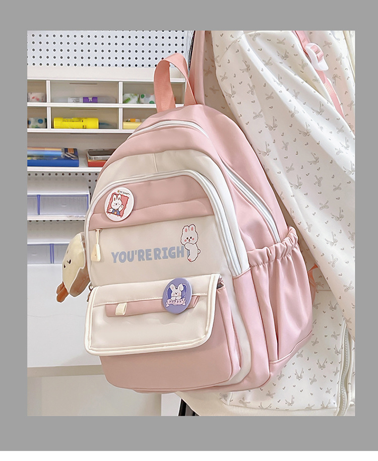 可愛(ài)少女輕便出游研學(xué)小背包ins風(fēng)百搭校園迷你雙肩包iPad平板包